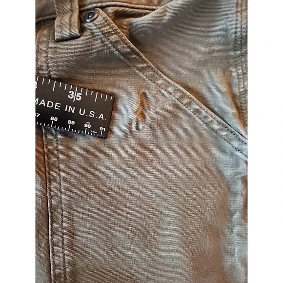 Duluth Trading Cargo‎ Pant Curvesetter Canvas Utility Casual Brown Womens 8x31 - Picture 14 of 16